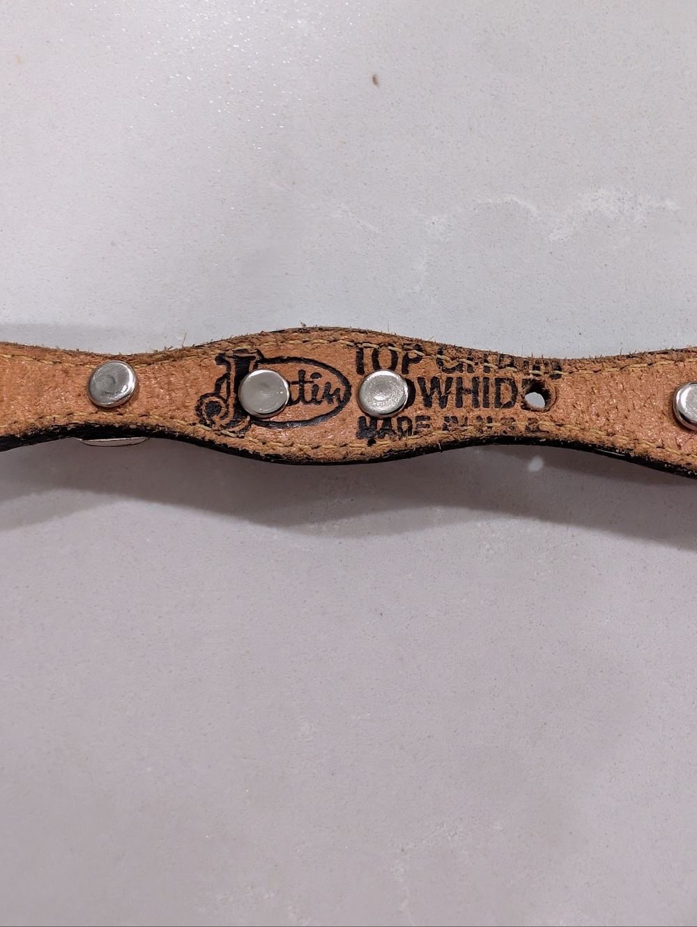 Western Black Leather with Silver Accents Belt - Picture 8 of 9